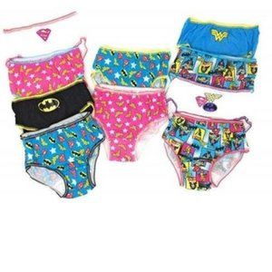 Girls Super Hero Girls Underwear sz 4 Justice League 10 Pack Panties Handcraft